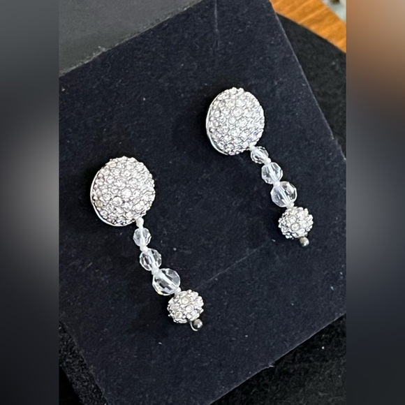 Swarovski Clip on Crystal Earrings - Picture 3 of 7